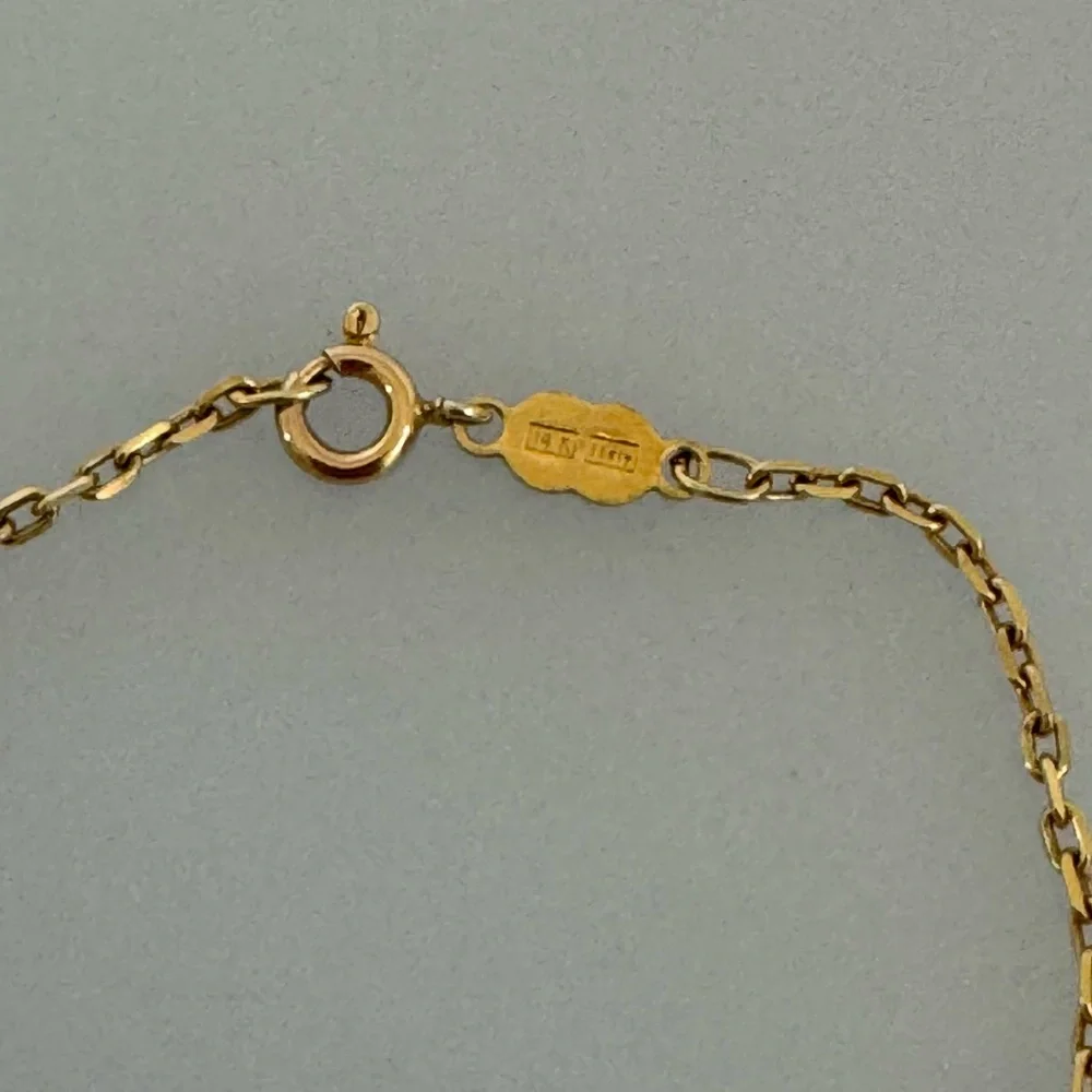 14k real solid gold sweet sixteen Real pearl bracelet